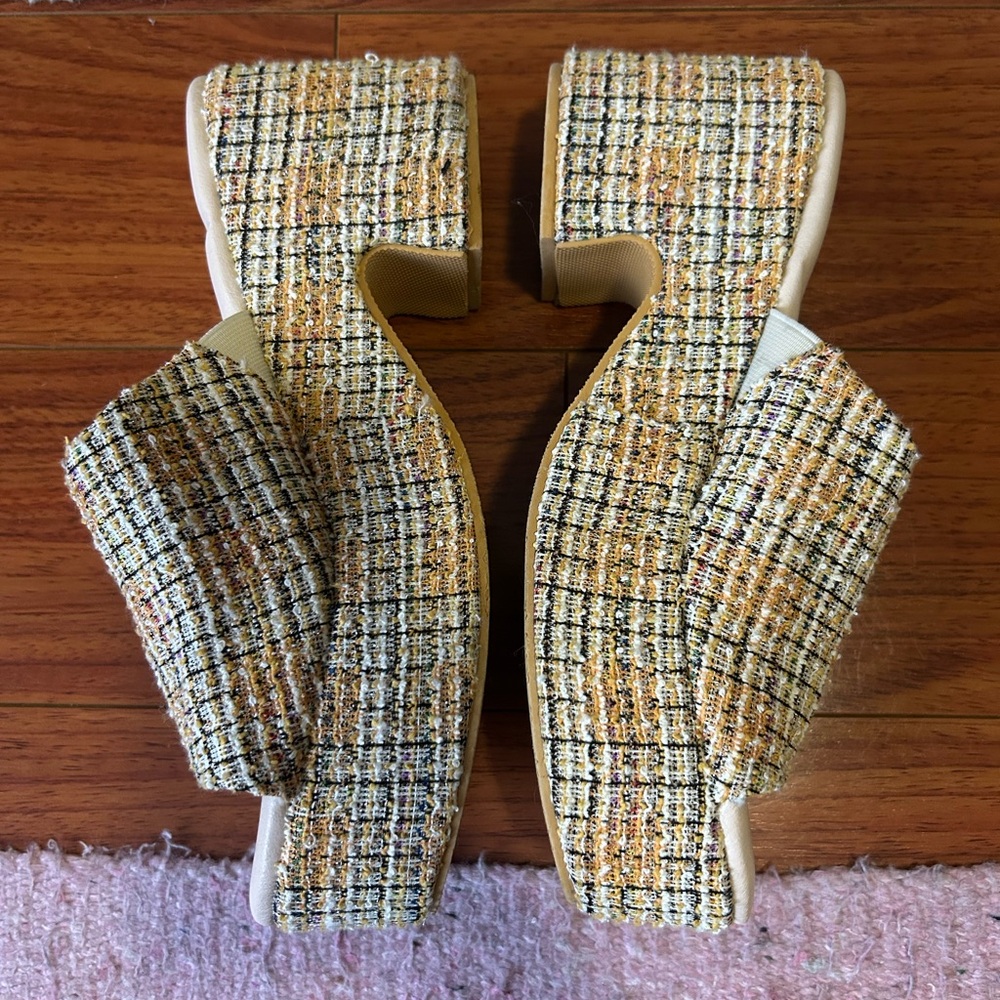 Matisse Beach Slides in Herringbone
